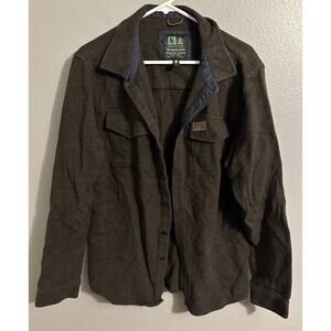 Tree Brand Supply Mens Size Large Nomad Division Work Shirt Black EUC
